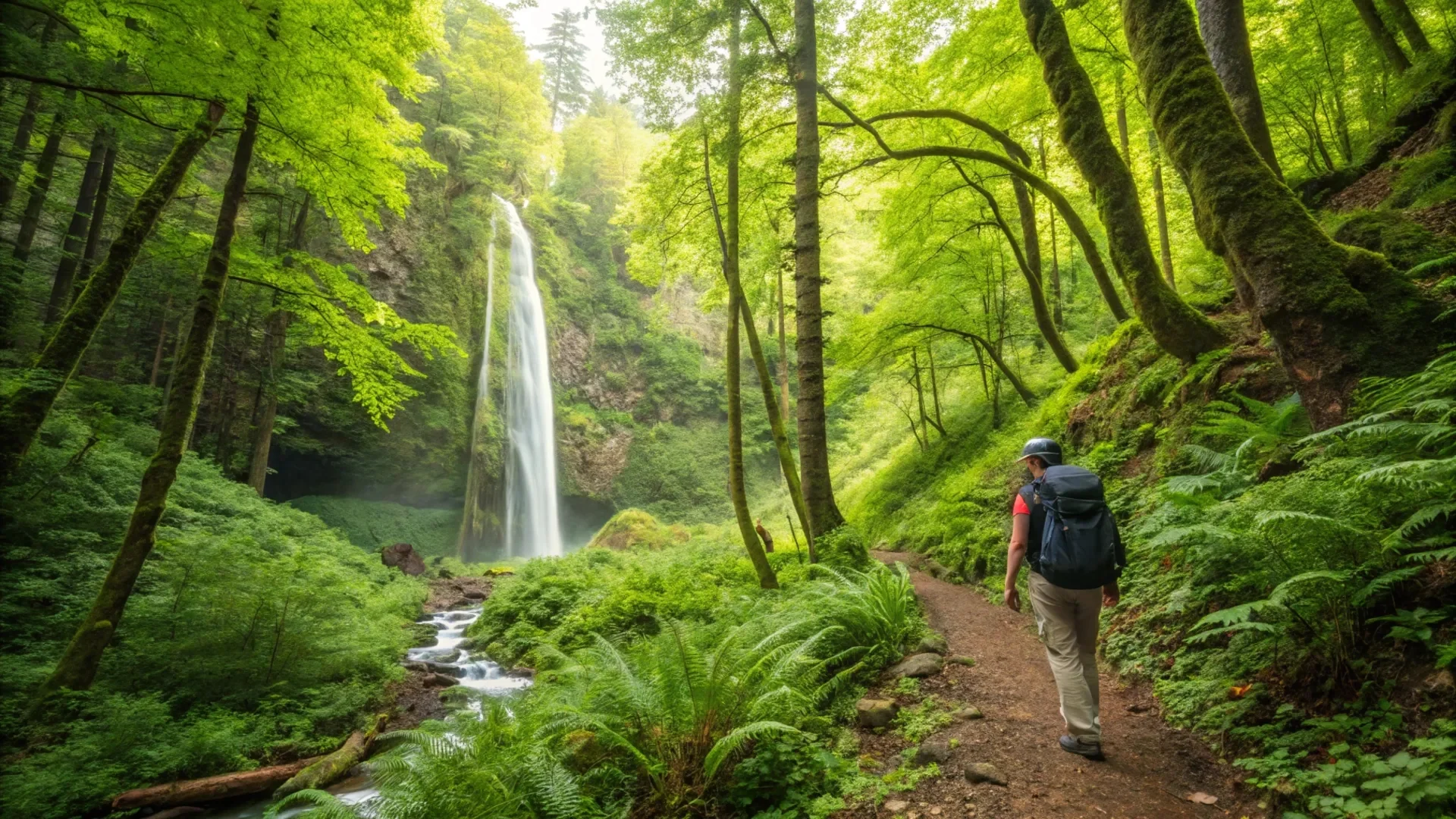 Forest Waterfall Hike