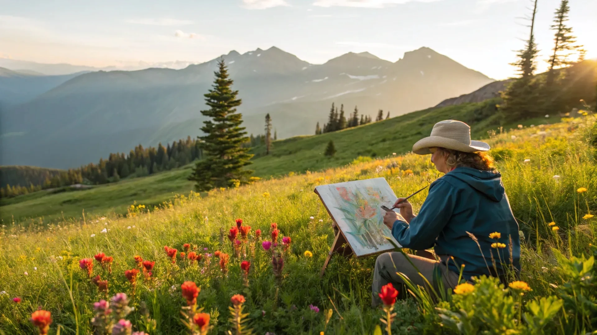 Mountain Meadow Painting