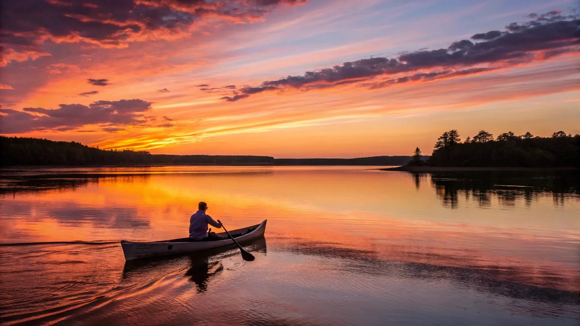 Lake Canoe Sunset