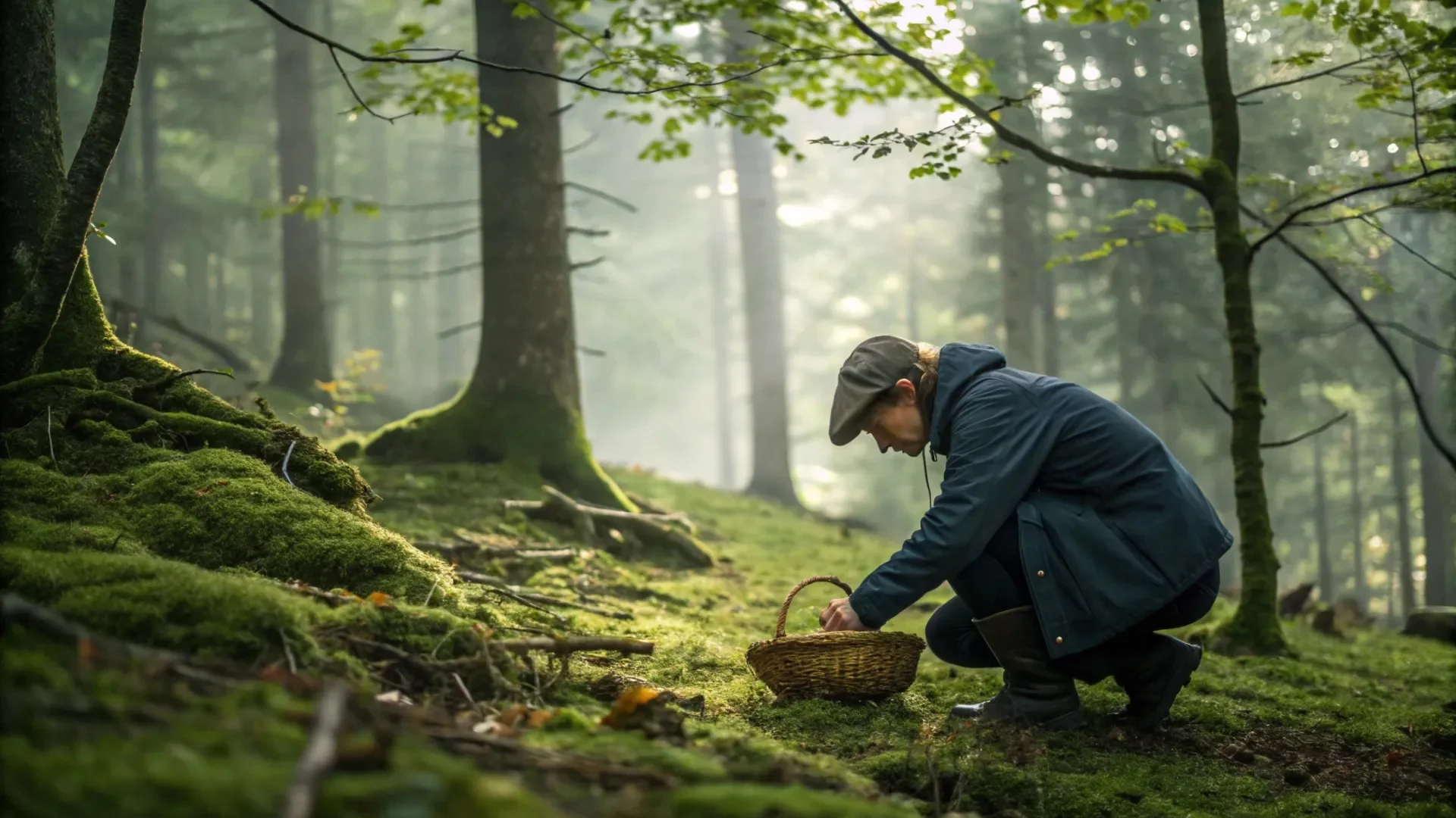 Forest Mushroom Foraging