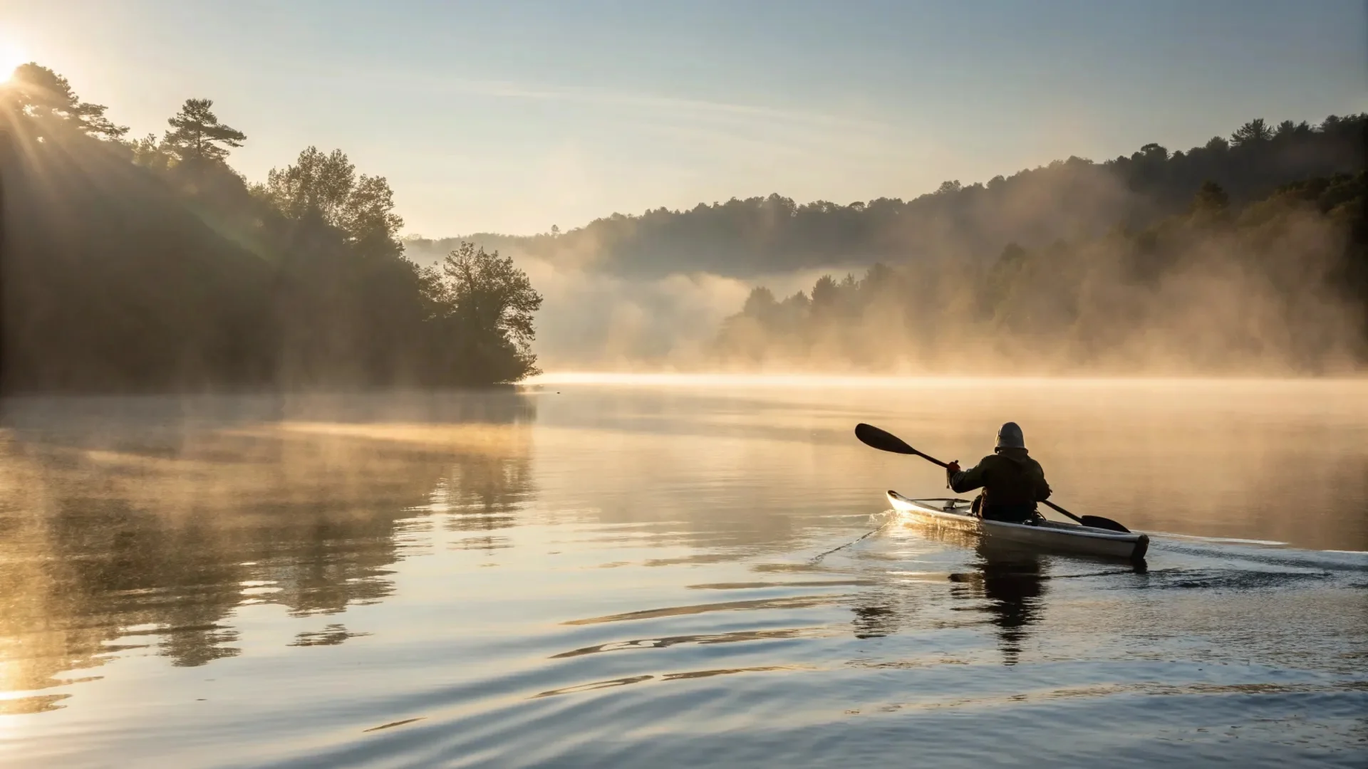 Lake Kayak Sunrise