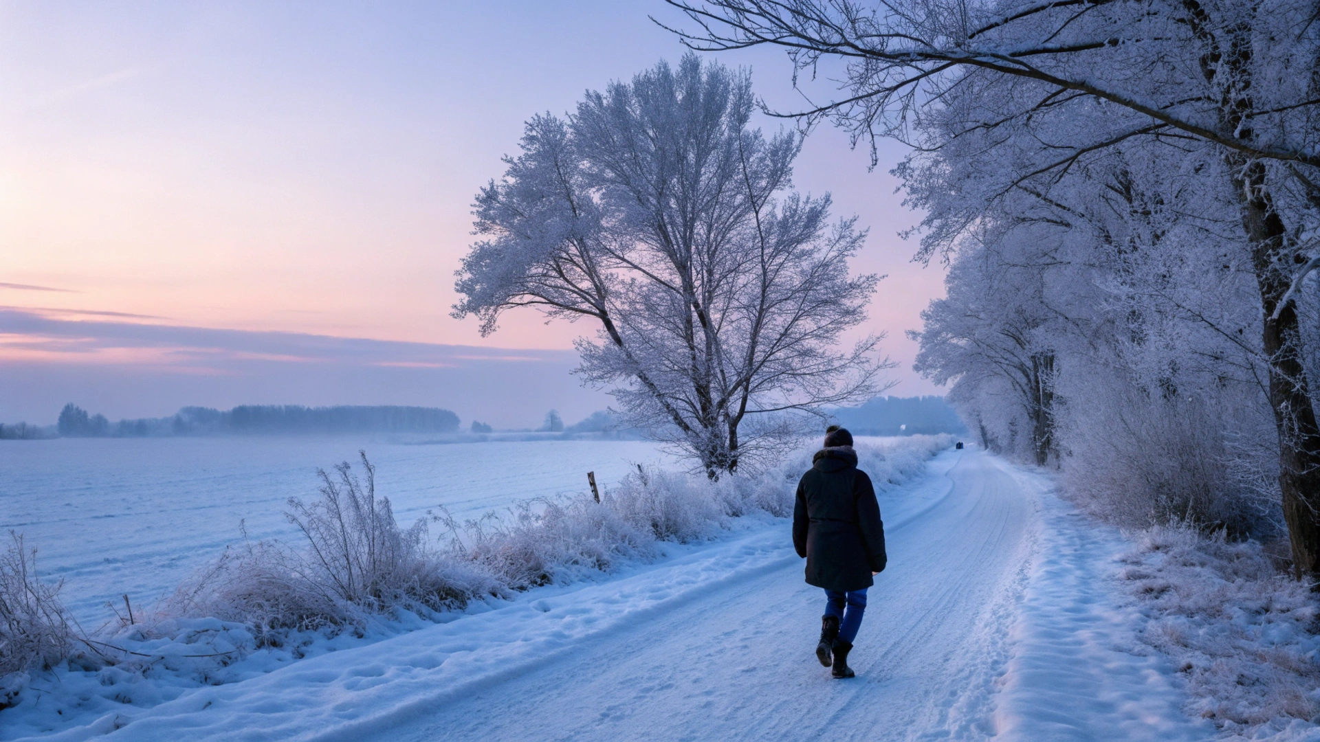 Snowy Nature Evening