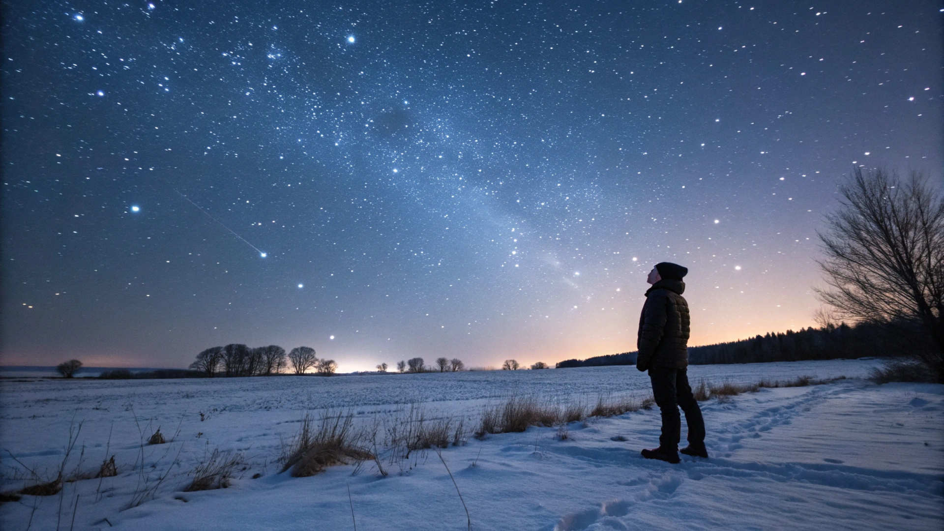 Snowy Stargazing Night