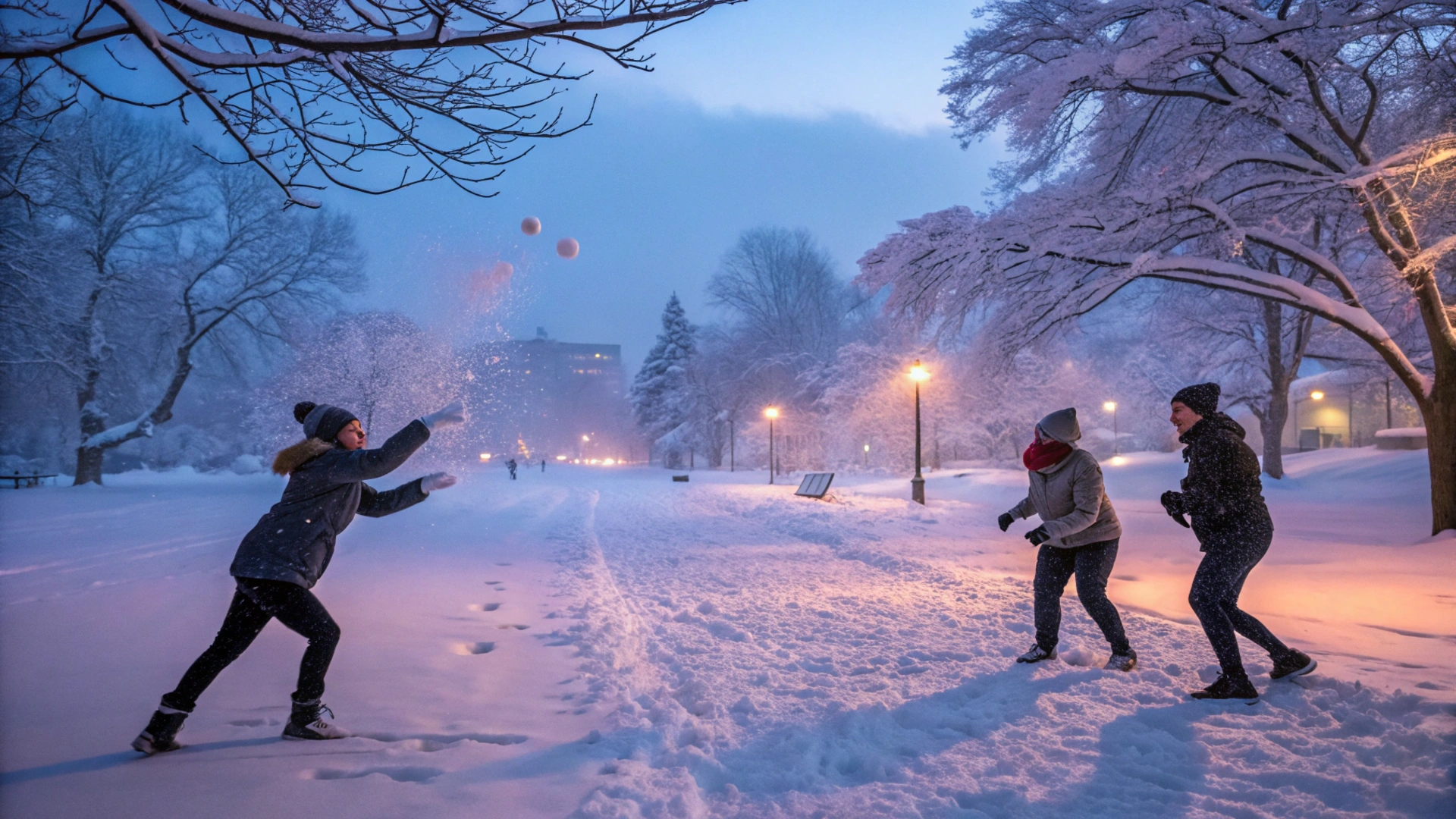 Snowy Snowball Night