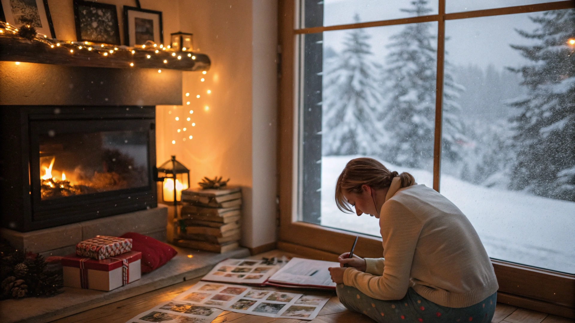 Cozy Winter Scrapbook Night
