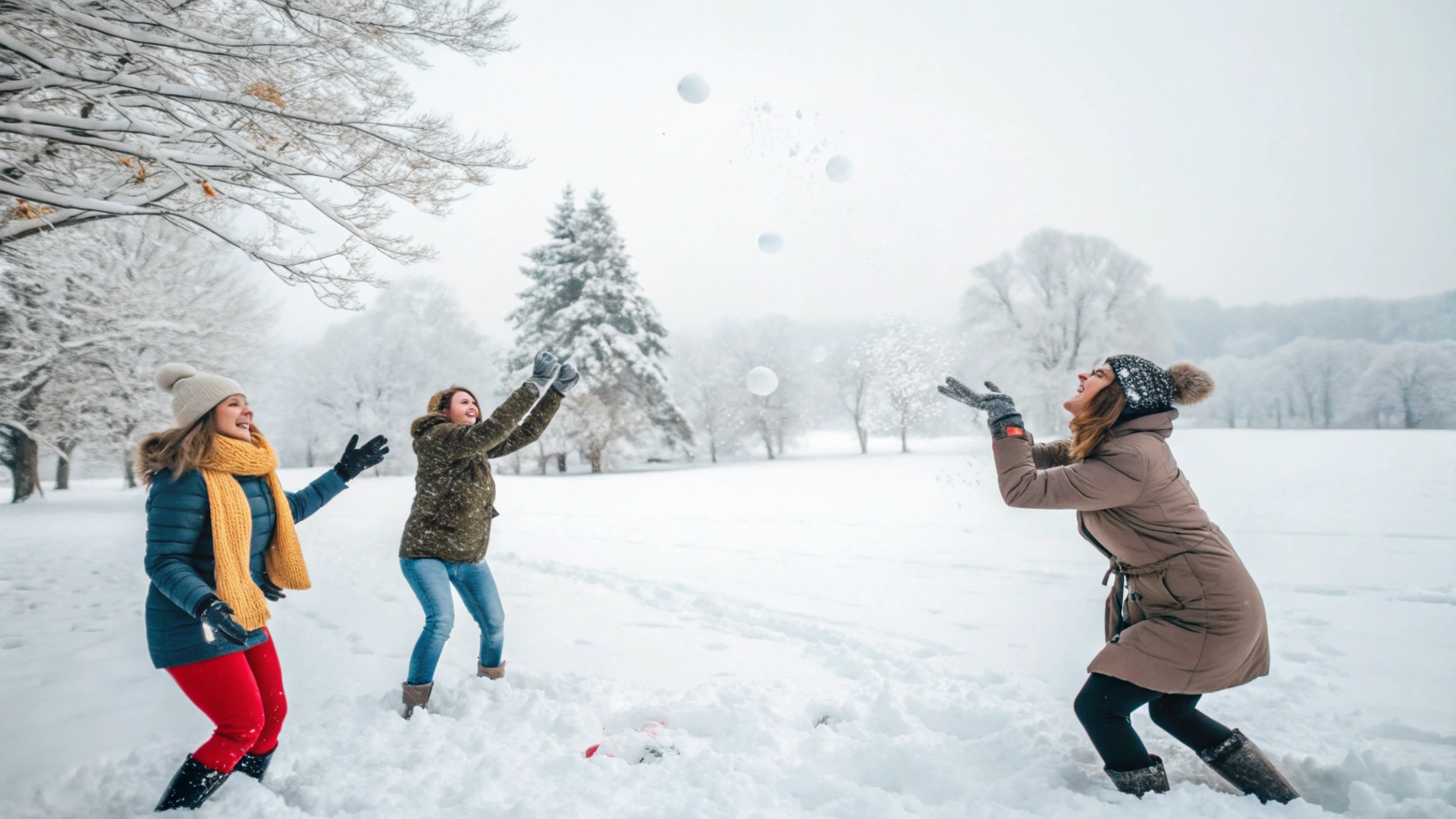 Snowy Snowball Toss Game