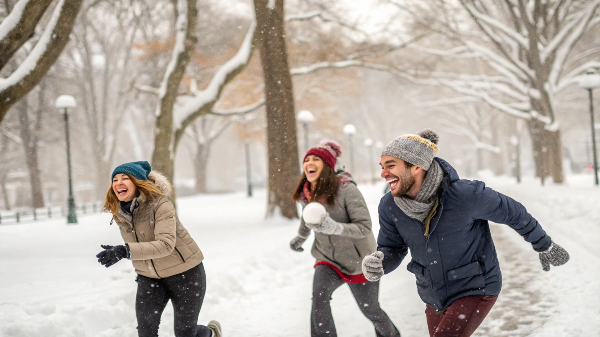 Snowy Snowball Race Game