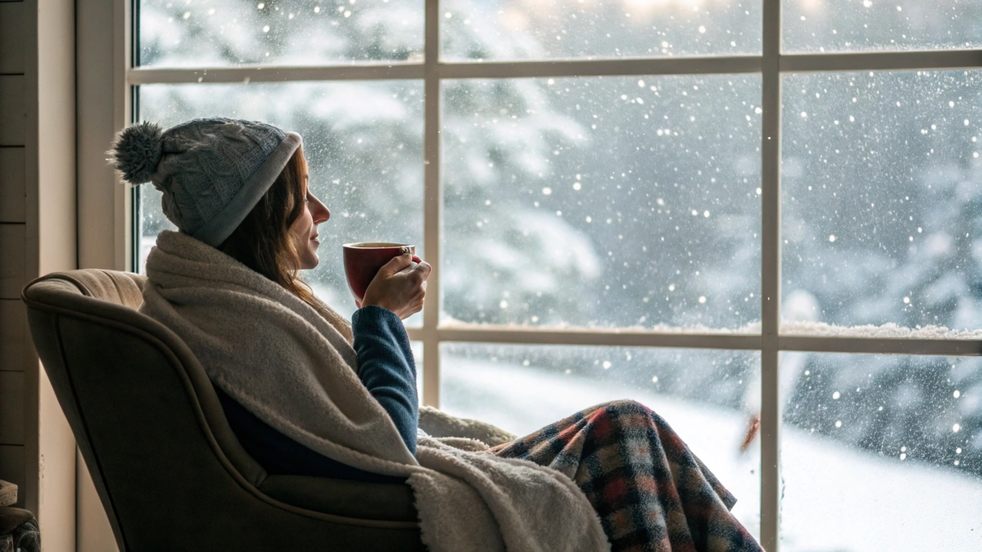 Hot Cocoa Window Moment